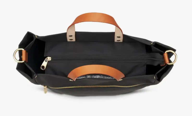 Parker Nylon Tote with Leather Accents
