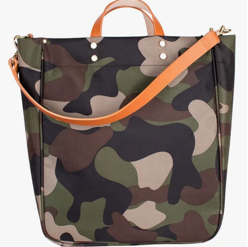 Parker Nylon Tote with Leather Accents
