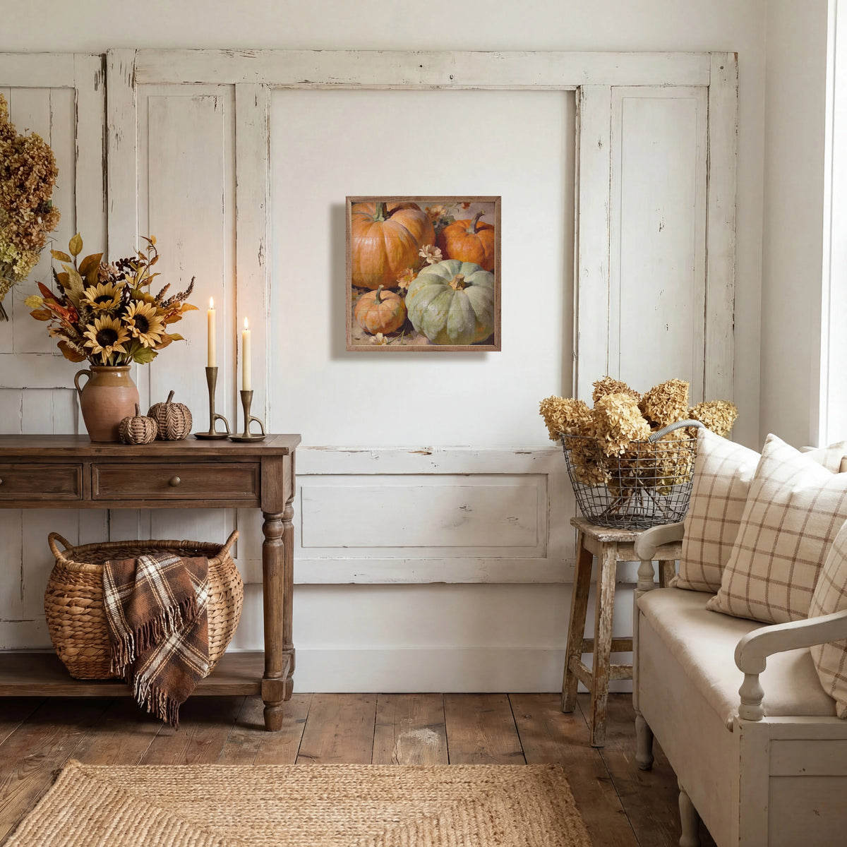 Pastel Pumpkin Wood Wall Art