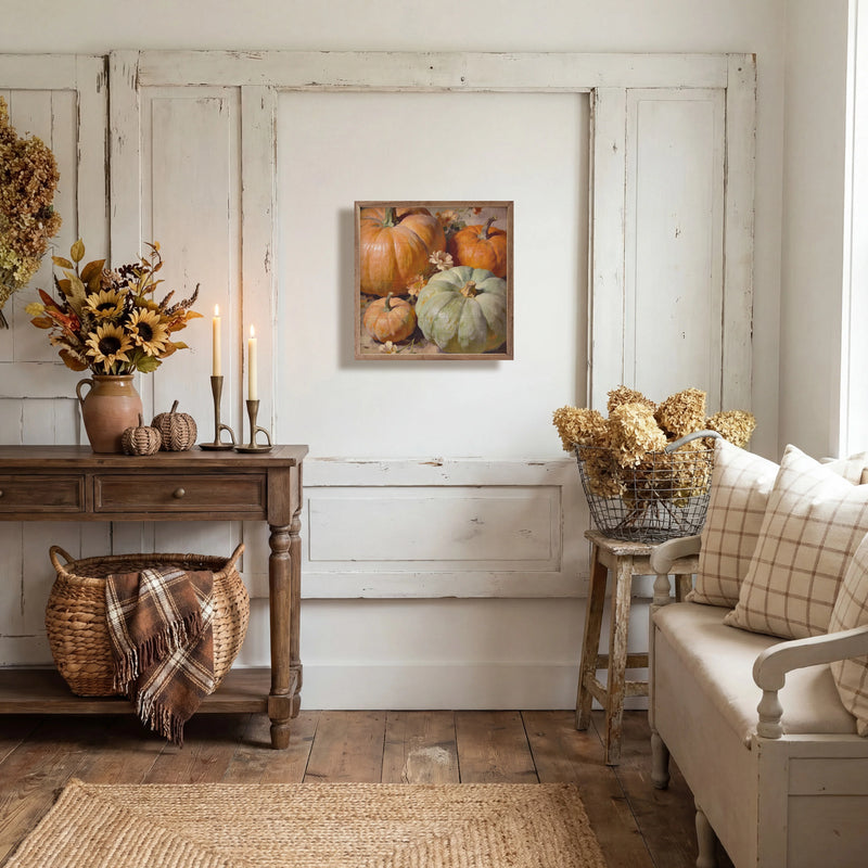 Pastel Pumpkin Wood Wall Art