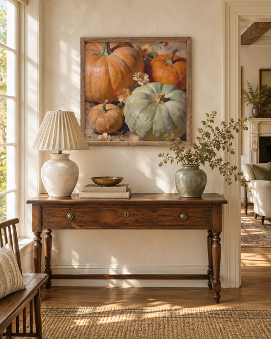 Pastel Pumpkin Wood Wall Art