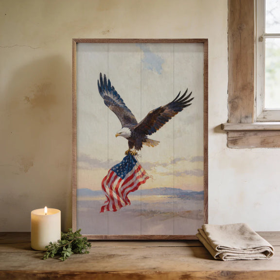 Patriotic eagle wall art USA decor