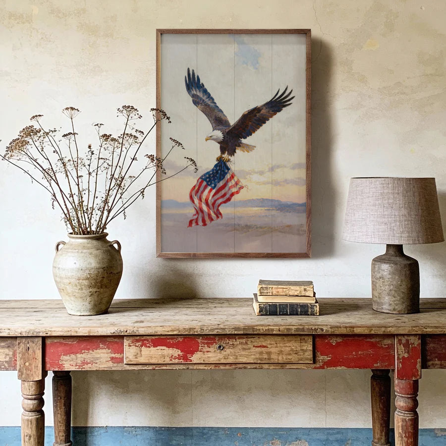 Rustic patriotic wall decor for home