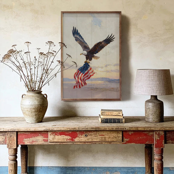 Rustic patriotic wall decor for home