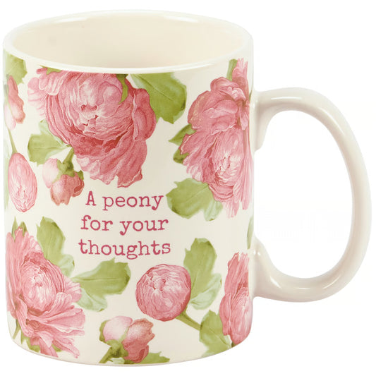 Peony Stoneware Mug