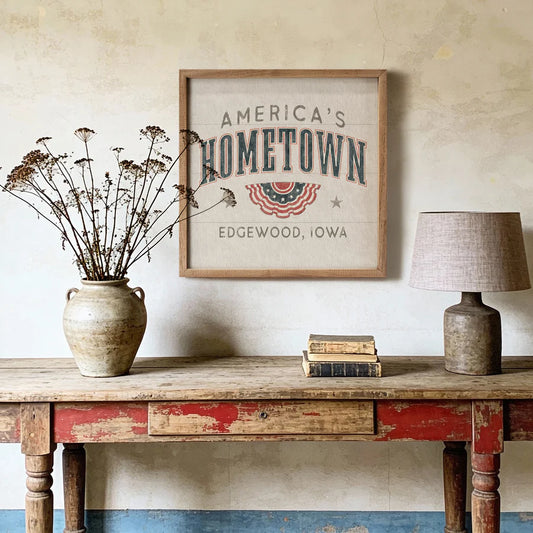 Americana personalized keepsake sign