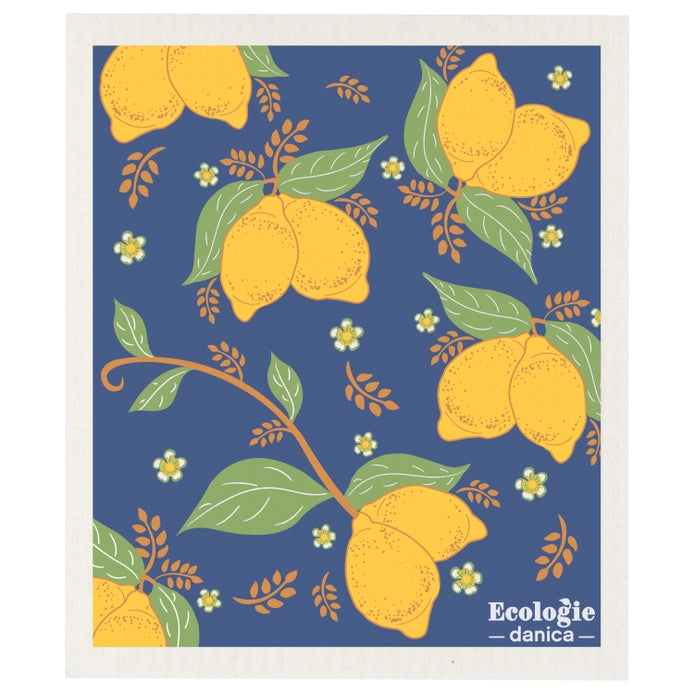 Lemons Swedish Dishcloth
