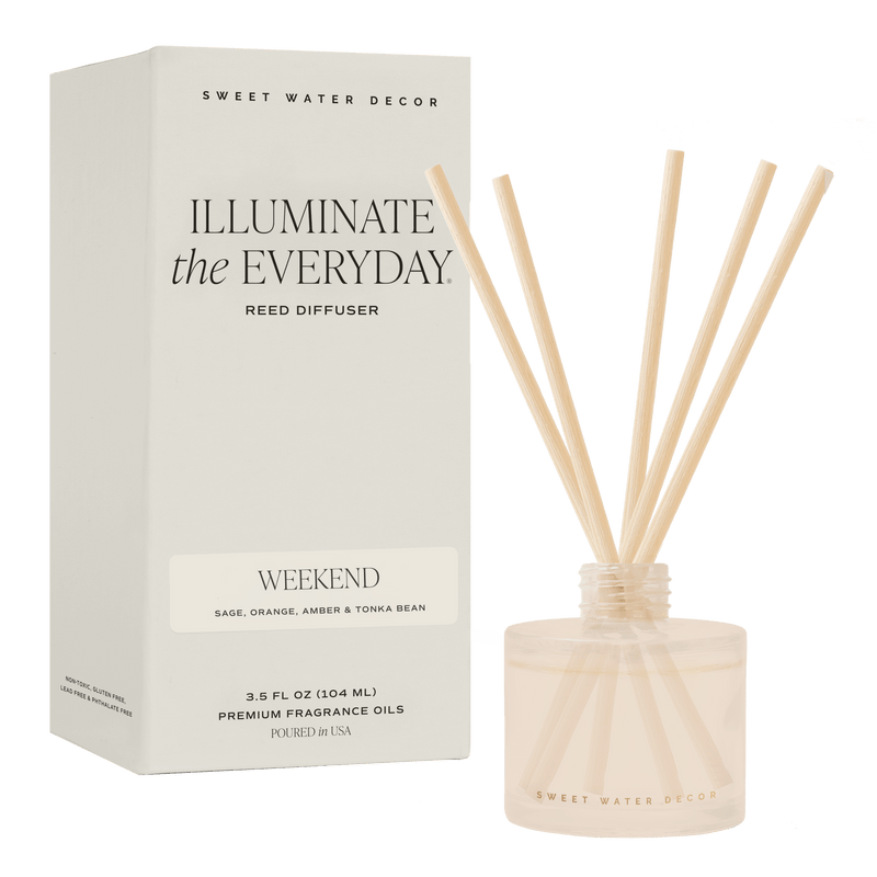 Weekend White Translucent Tinted Glass Jar | Reed Diffuser