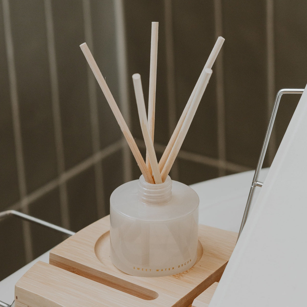 Weekend White Translucent Tinted Glass Jar | Reed Diffuser