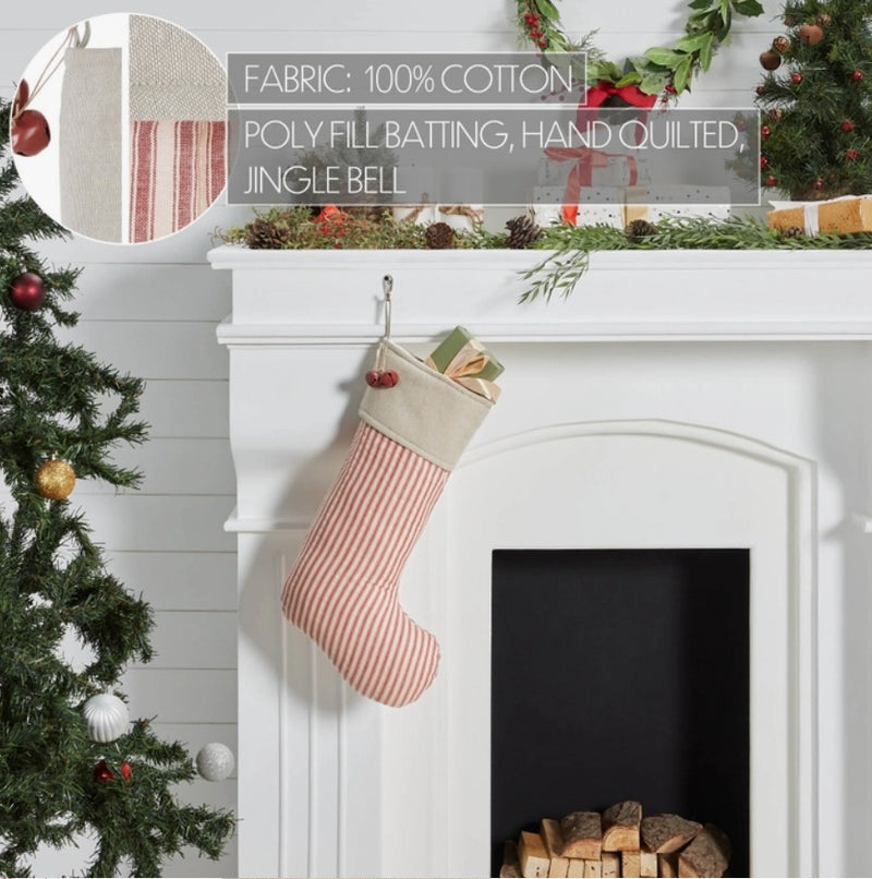 Sawyer Mill Red Ticking Stripe Stocking