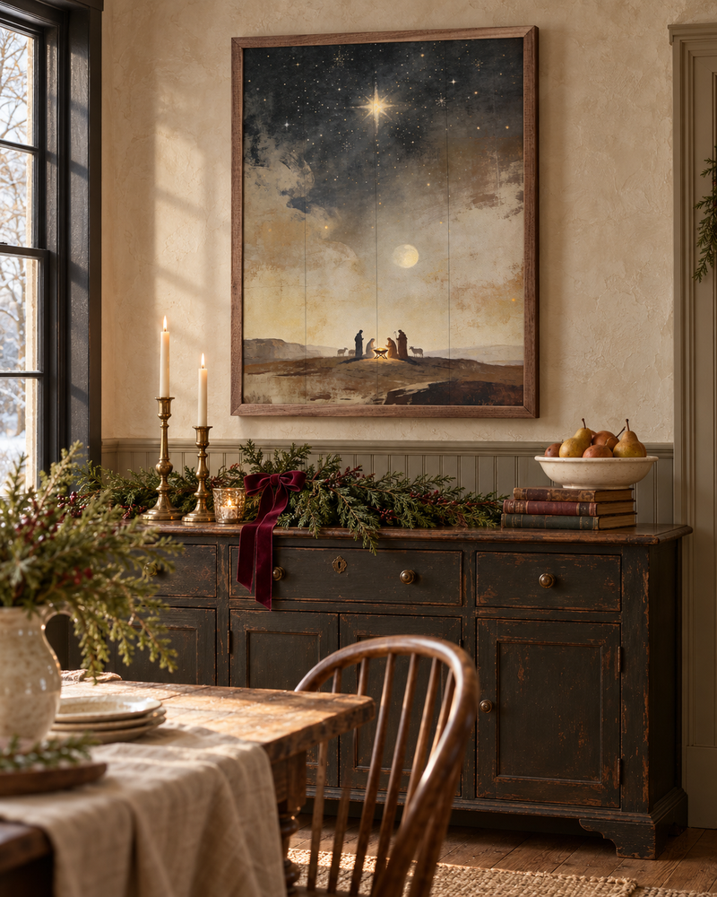 Silent Night Nativity Scene | Christmas Wall Decor