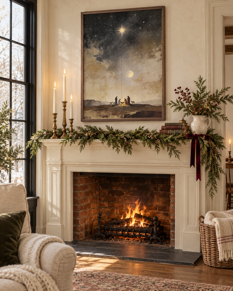 Silent Night Nativity Scene | Christmas Wall Decor