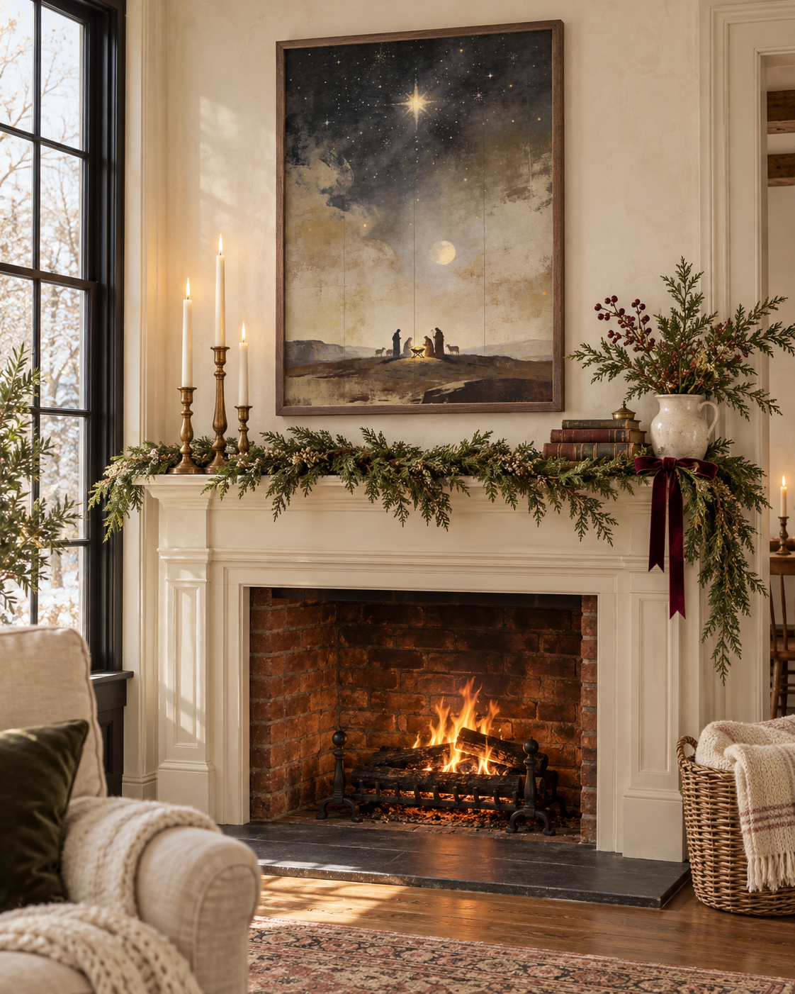 Christmas wall art photograph