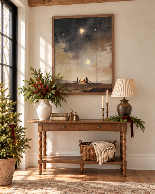 Silent Night Nativity Scene | Christmas Wall Decor