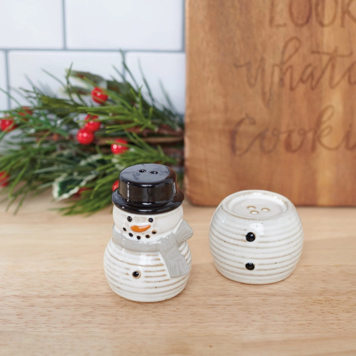 Snowman Salt and Pepper Shaker Set