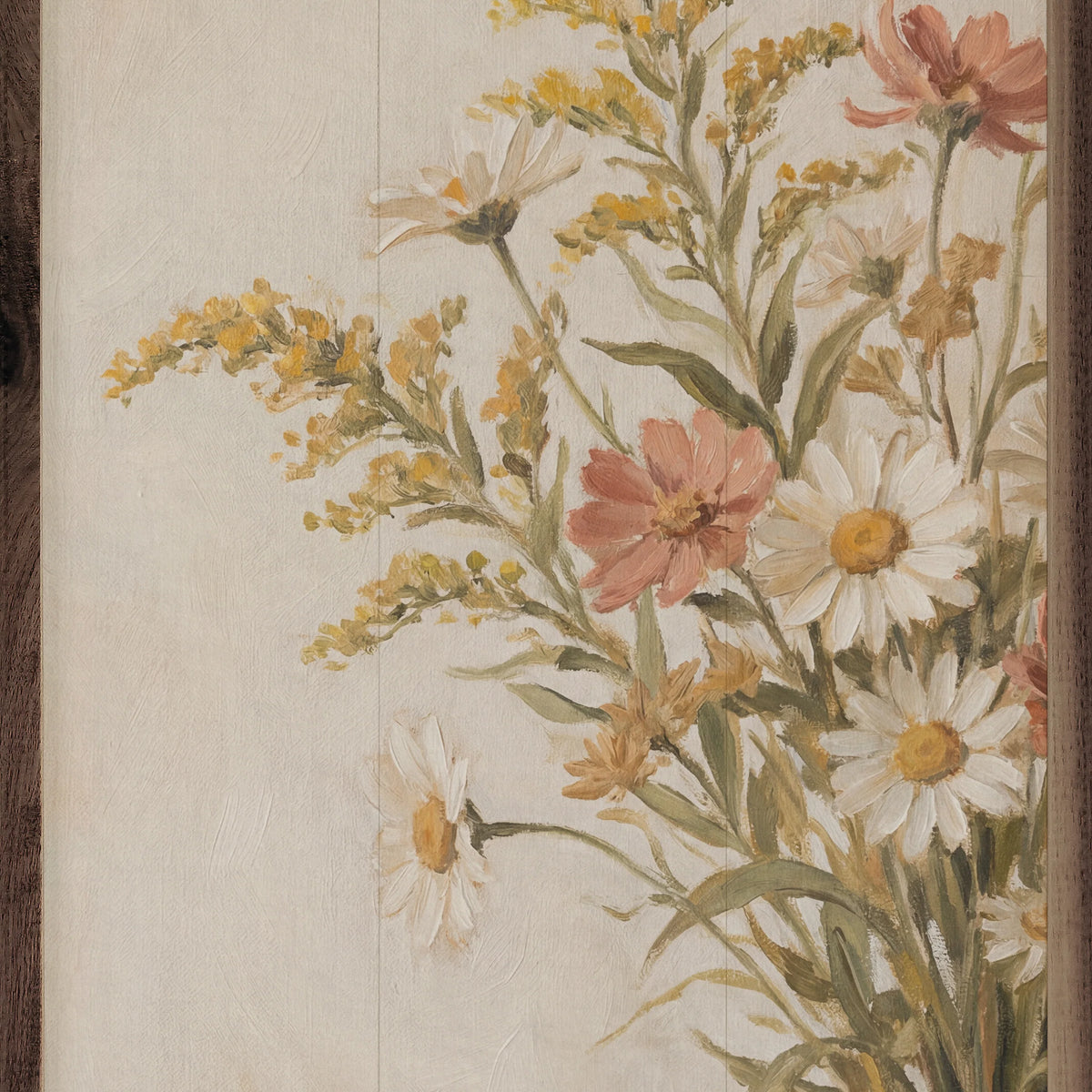 vintage inspired floral cottage wall art