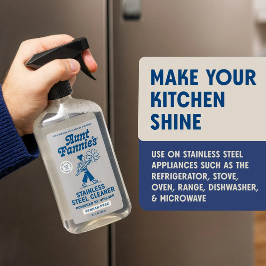 Non-toxic stainless steel appliance cleaner