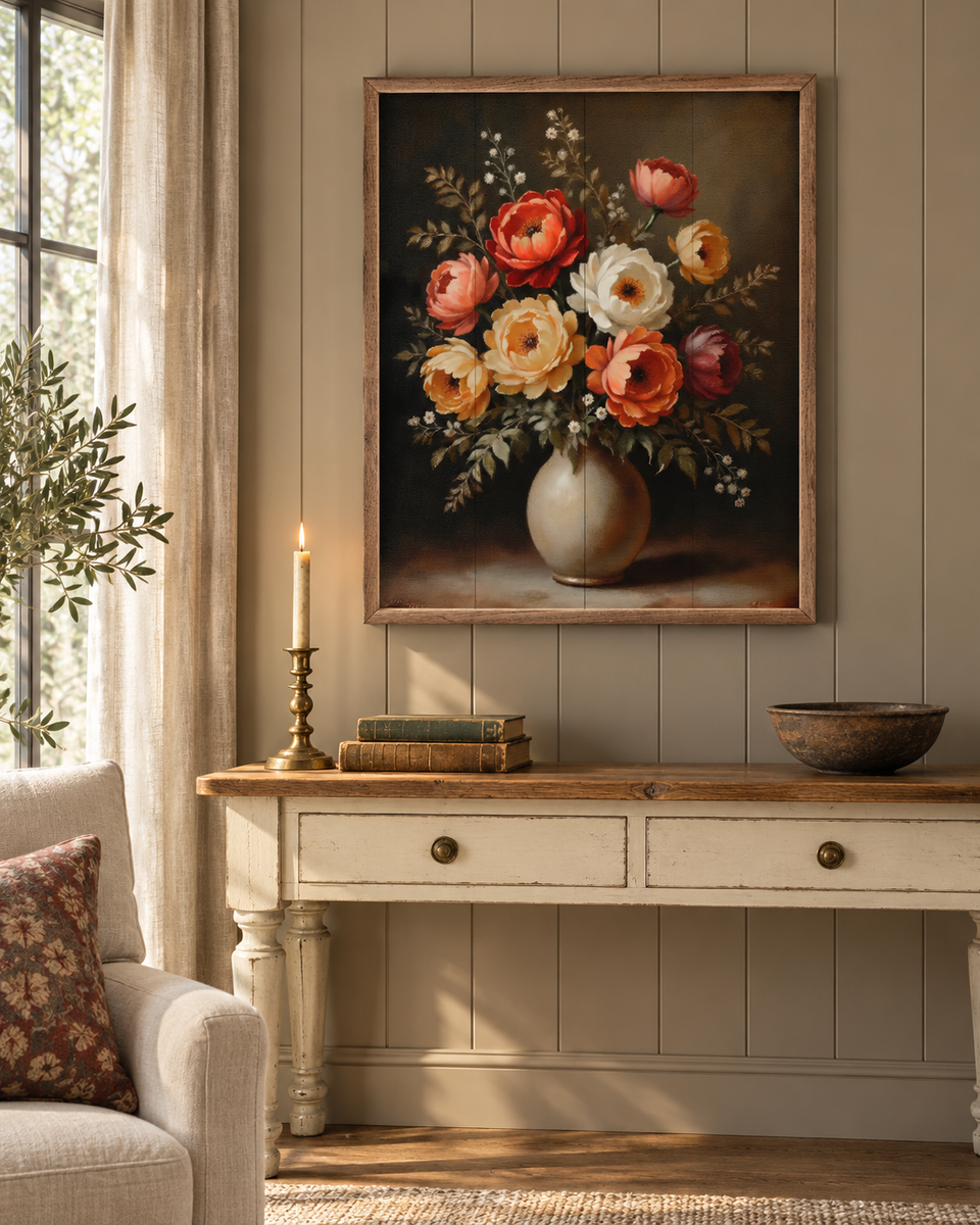 Autumn Bouquet Wood Wall Art