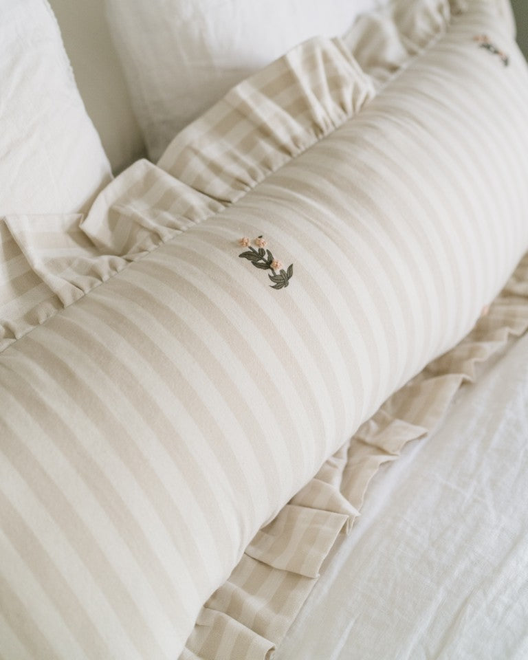 Frances Ruffled Lumbar Pillow Cover