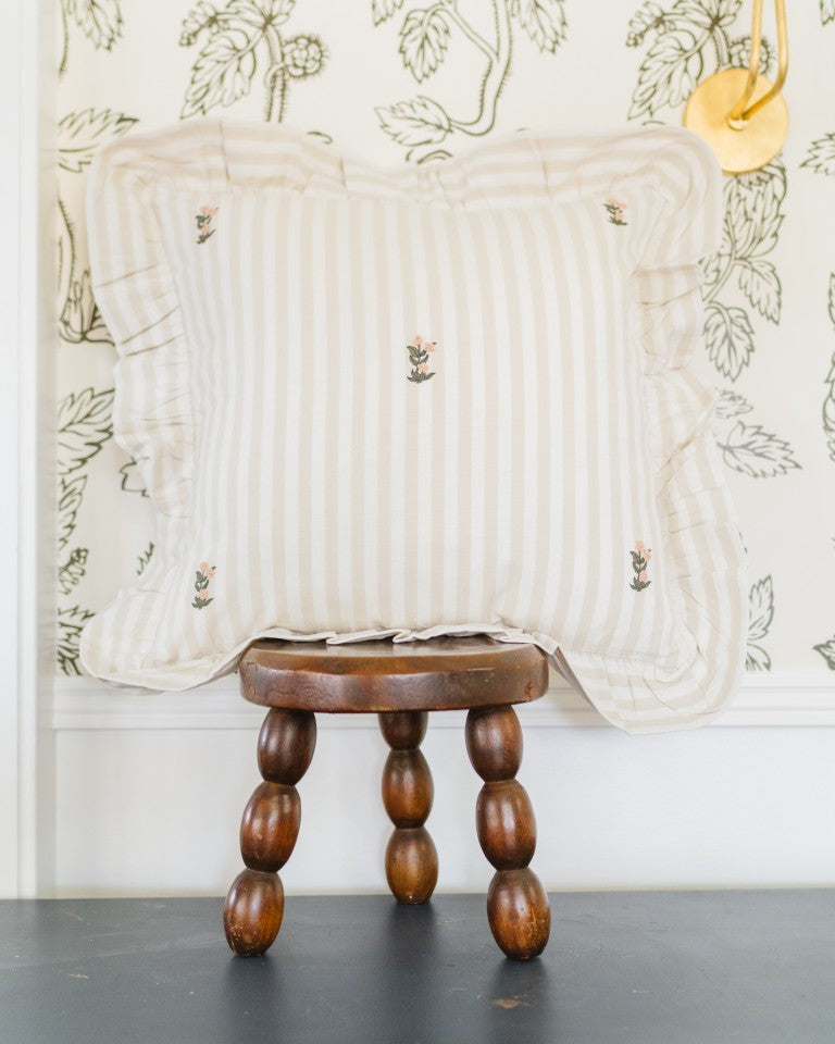 Frances Ruffled Pillow Cover