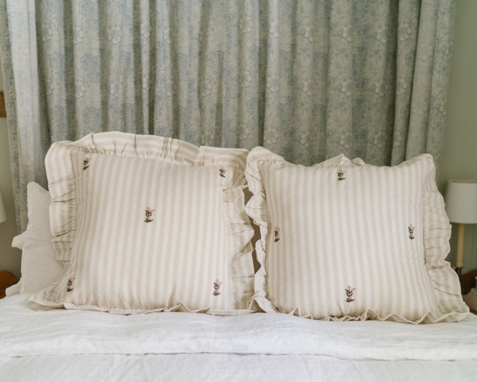Frances Ruffled Pillow Cover