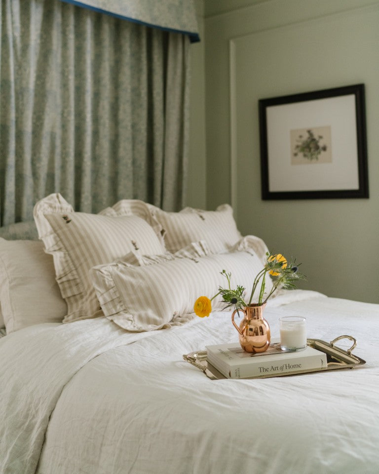 Frances Ruffled Lumbar Pillow Cover