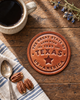 Texas Leather Coaster