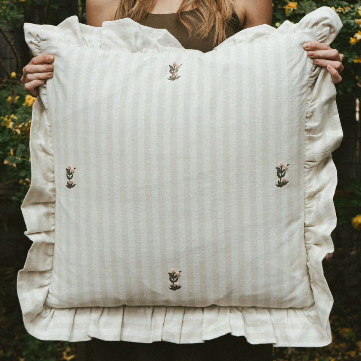 Frances Ruffled Pillow Cover