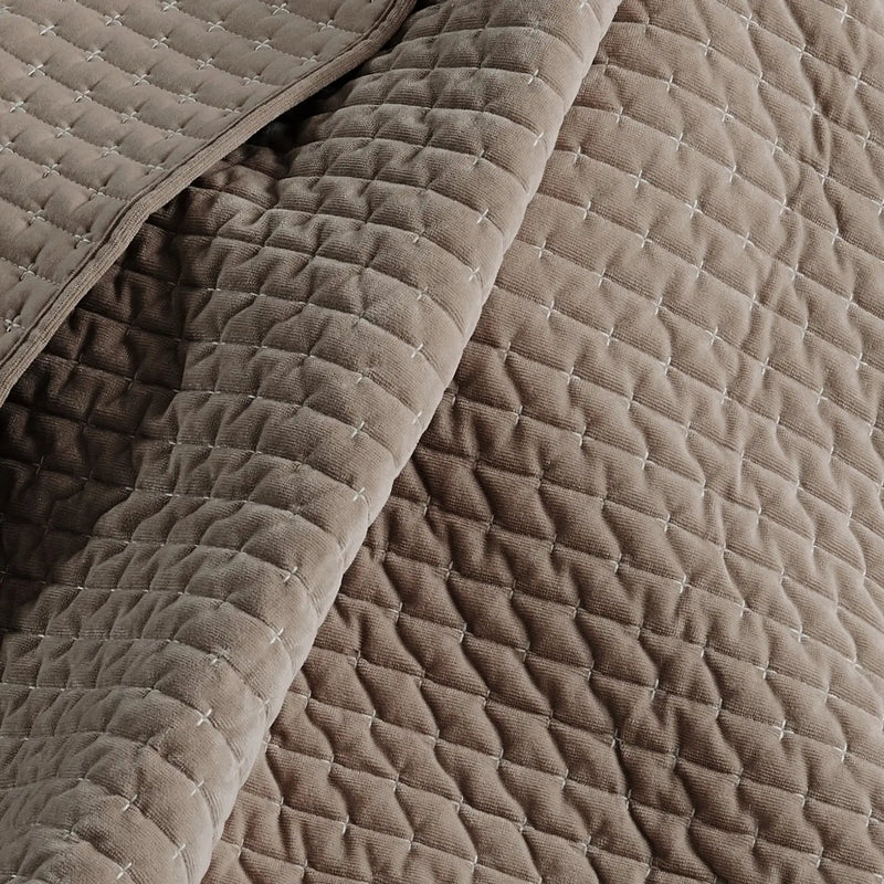 Velvet Stitch Quilted Throw