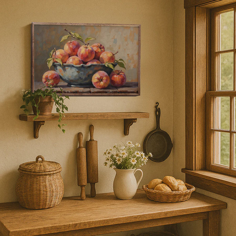 Vintage Bowl Of Peaches