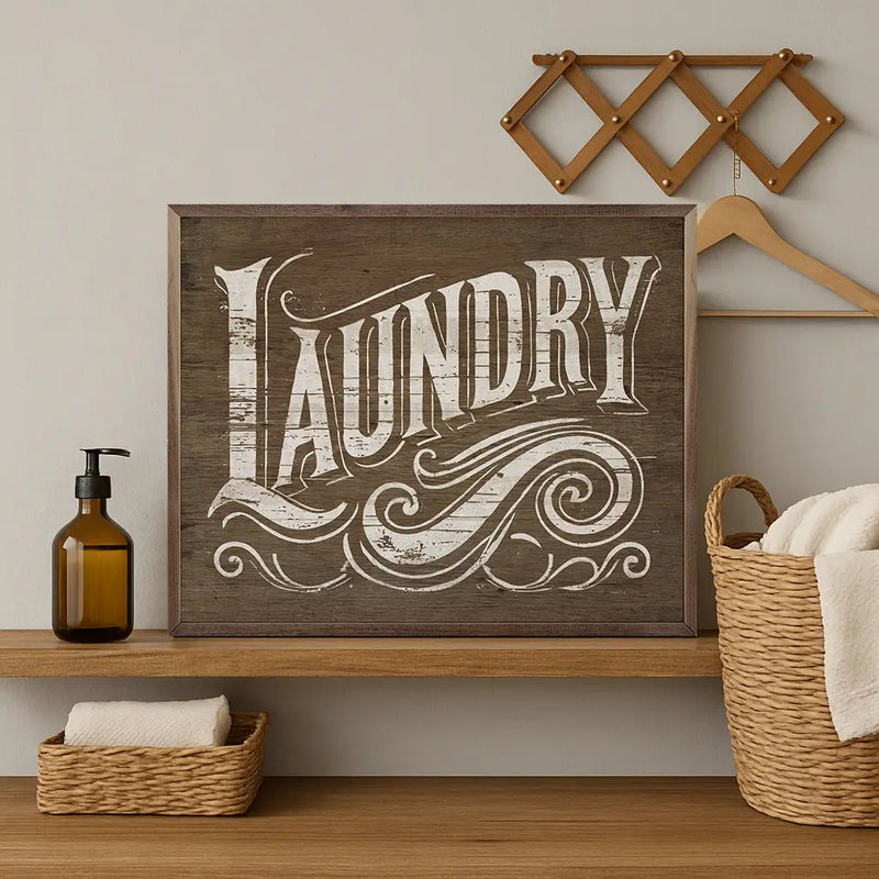 Vintage Laundry Sign