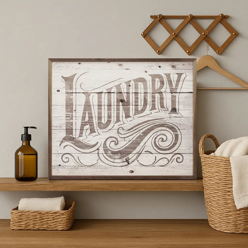 Vintage Laundry Sign