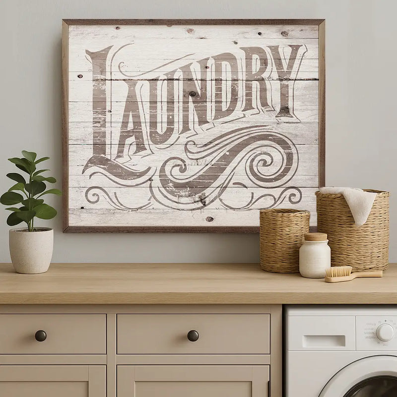 Vintage Laundry Sign