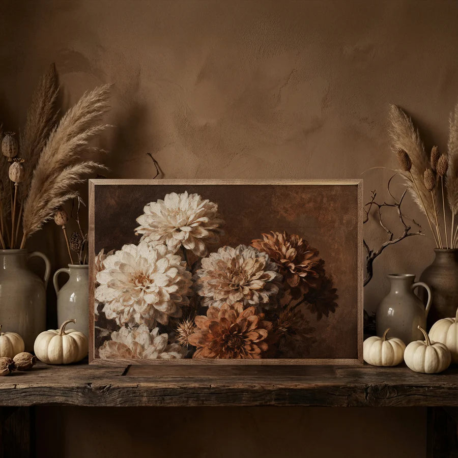 Vintage Mum Bouquet Wall Art