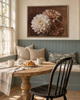 Vintage Three Mums Bouquet Cottage Farmhouse Wall Art