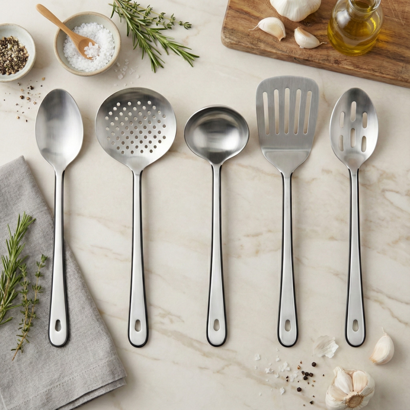 Harlow Slotted Spoon | Stainless Steel Head