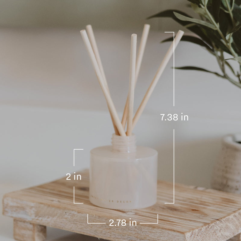 Weekend White Translucent Tinted Glass Jar | Reed Diffuser