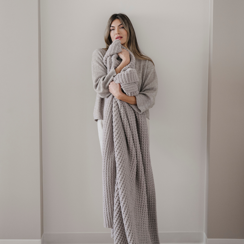 Waffle Knit XL Throw Blanket