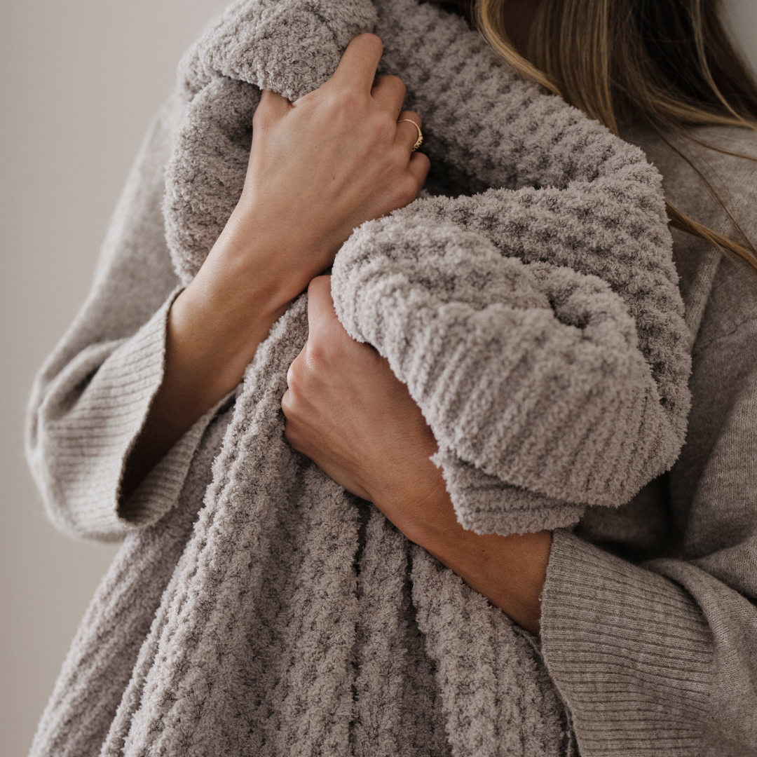 Waffle Knit XL Throw Blanket