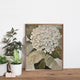 White Hydrangea Wall Sign