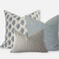 Savannah Blue Floral Pillow