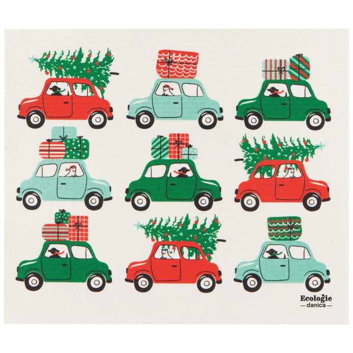 Winter Wheels swedish Dishcloth Dry Mat