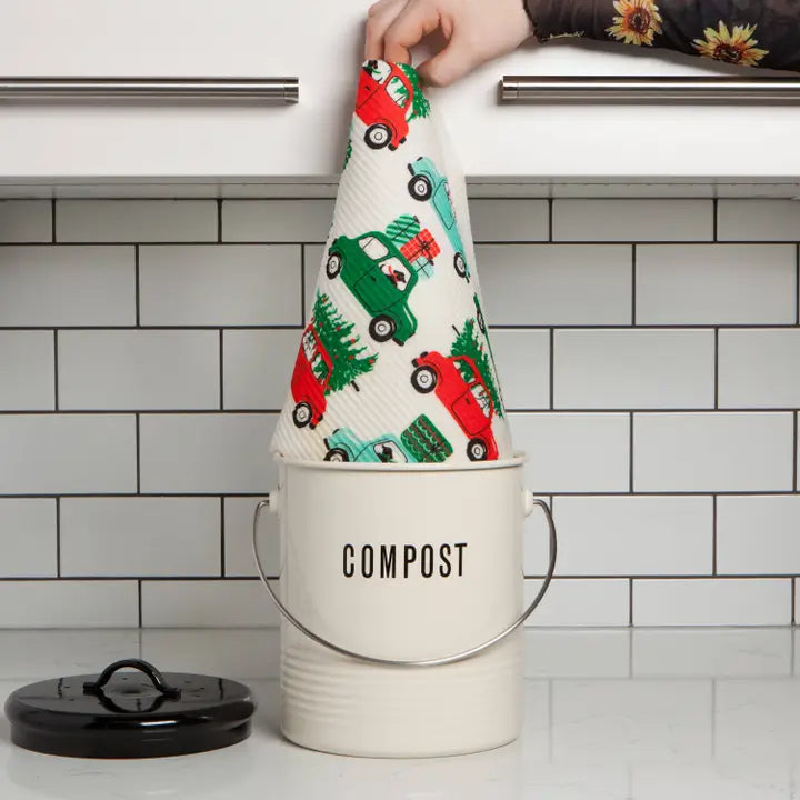 Winter Wheels swedish Dishcloth Dry Mat