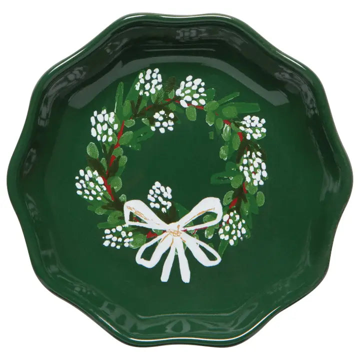 Wreath Shaped Christmas Pinch Bowls | Set of 6