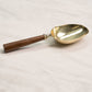 Gold Hammered Ice Scoop w/ Driftwood Handle