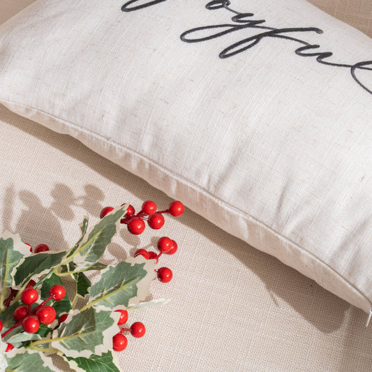 Joyful Linen Pillow