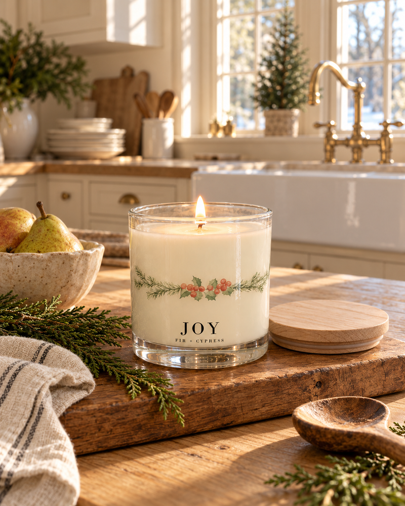 Joy Fir + Cypress Candle | Coconut Wax