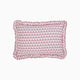Abigail Pink Ruffled Lumbar Pillow