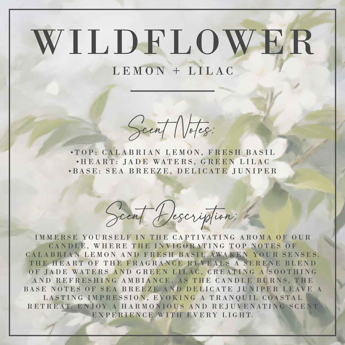 Wildflower | Lemon + Lilac Fluted Coconut Wax Candle