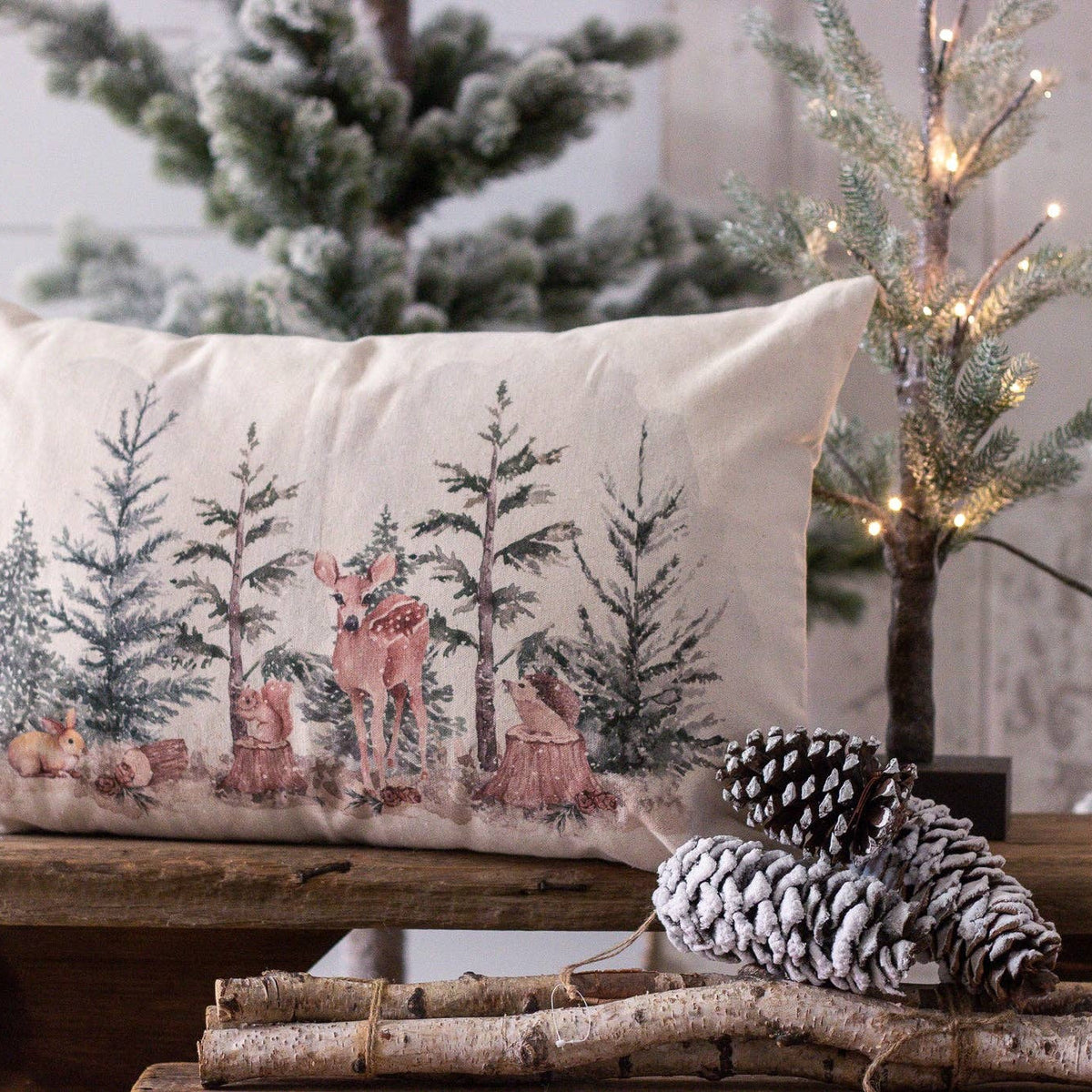 Winter Forest Lumbar Pillow